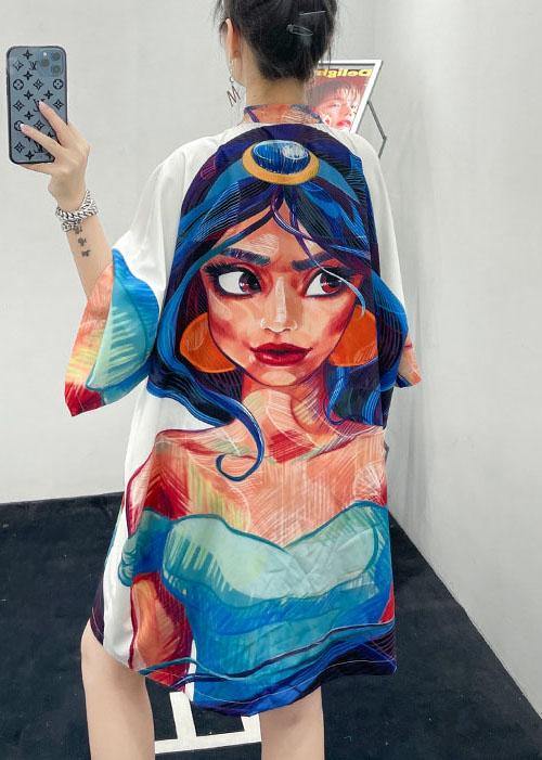 Plus Size Cartoon character Half Sleeve Vacation Dress Summer - Image 4