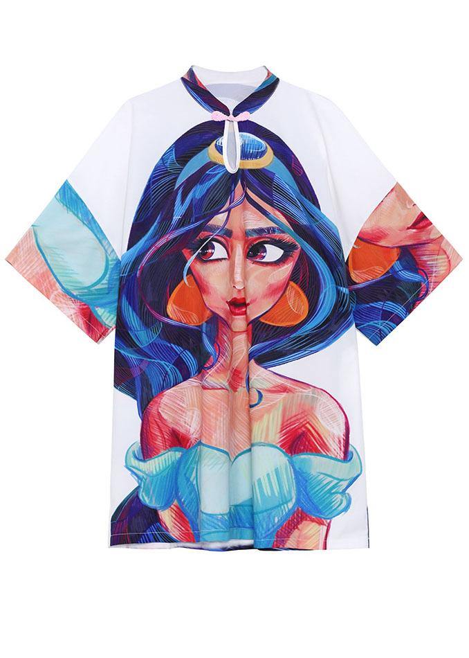 Plus Size Cartoon character Half Sleeve Vacation Dress Summer - Image 5