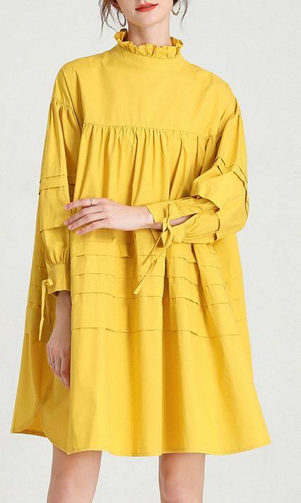Plus Size Grey Flowers Stand Cotton Bow Spring Maxi Dresses - Image 6