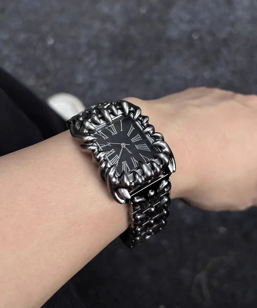 Red Stainless Steel Waterproof Machinery Men Watches - Image 2