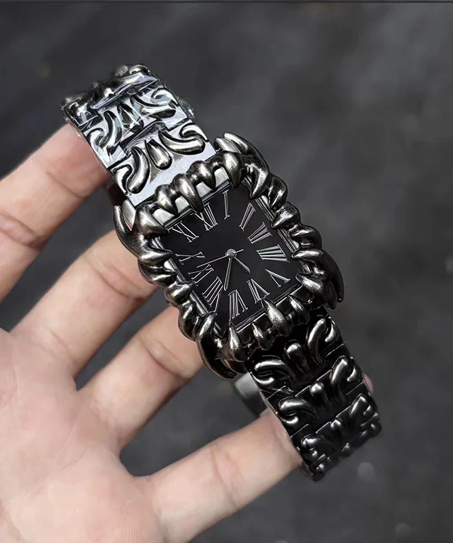 Red Stainless Steel Waterproof Machinery Men Watches - Image 4