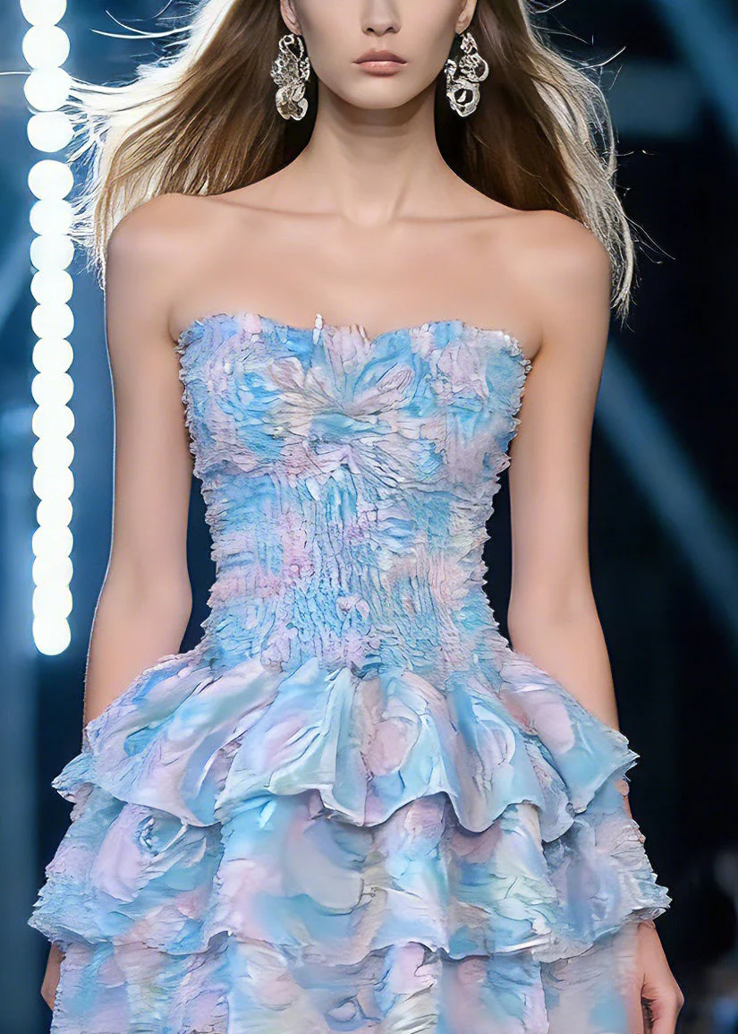 Sex Rainbow Bustier Top Tulle Mid Dress Sleeveless - Image 2