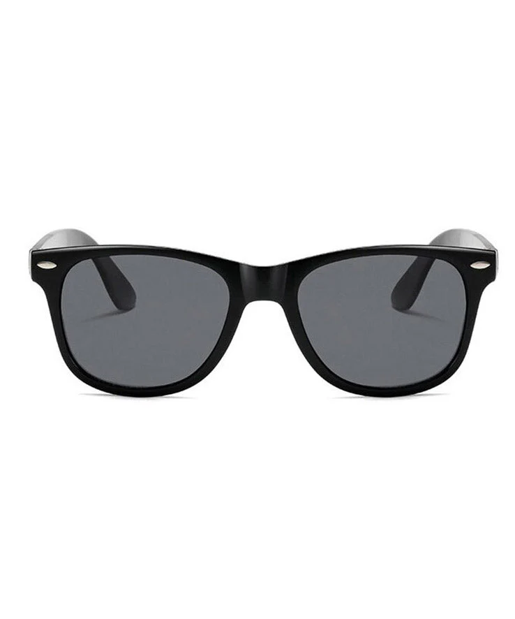 Simple Grey Resin UV Protection Sunglasses - Image 2