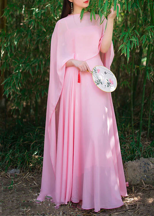 Simple Red O-Neck Wraps And Slip Dress Two Pieces Set Spring - Image 2