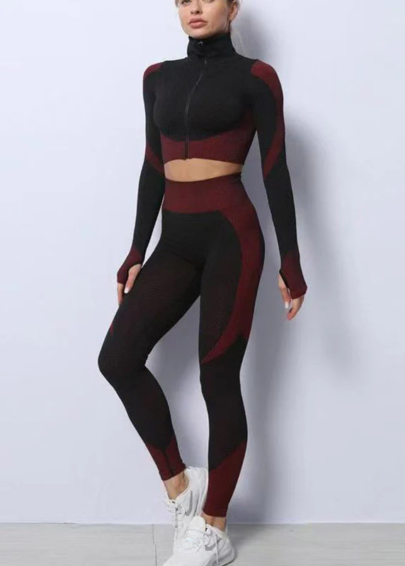 Styling Orange Seamless Sports Bra And Leggings Set Suit Gym Shark Leggings - Image 3