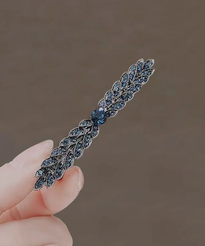 Stylish Black Alloy Zircon Ear Of Wheat Hairpin - Image 3