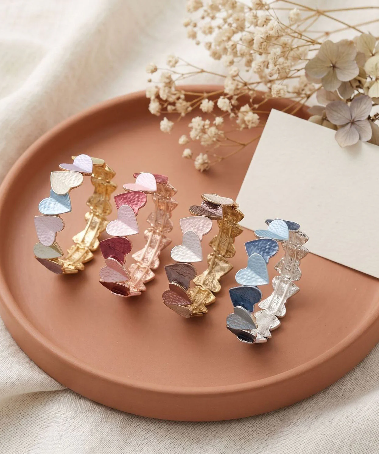 Stylish Rainbow Alloy Love Elasticity Bangle - Image 5