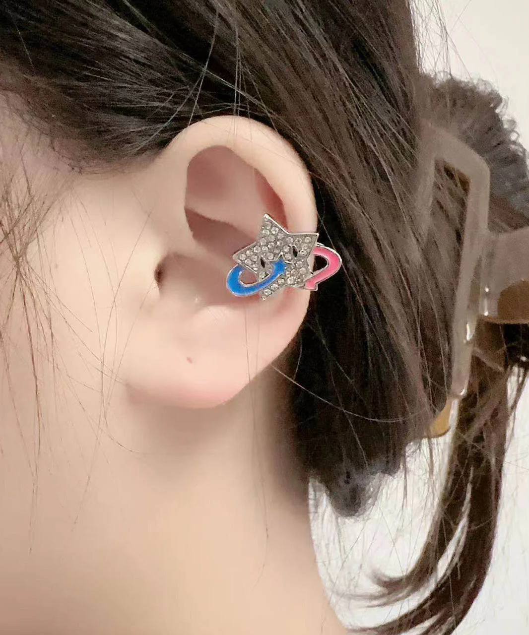 Sweet Cool Style Zircon Star Earbone Clip - Image 2