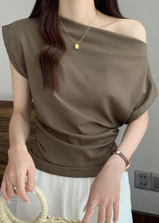 Trendy Black Batwing Sleeve Slash Neck Yoga Tops - Image 2