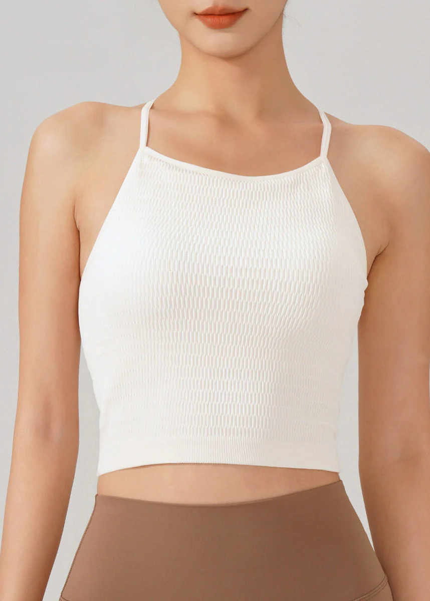 Trendy Rose Backless Sports Bra Tank Top - Image 5