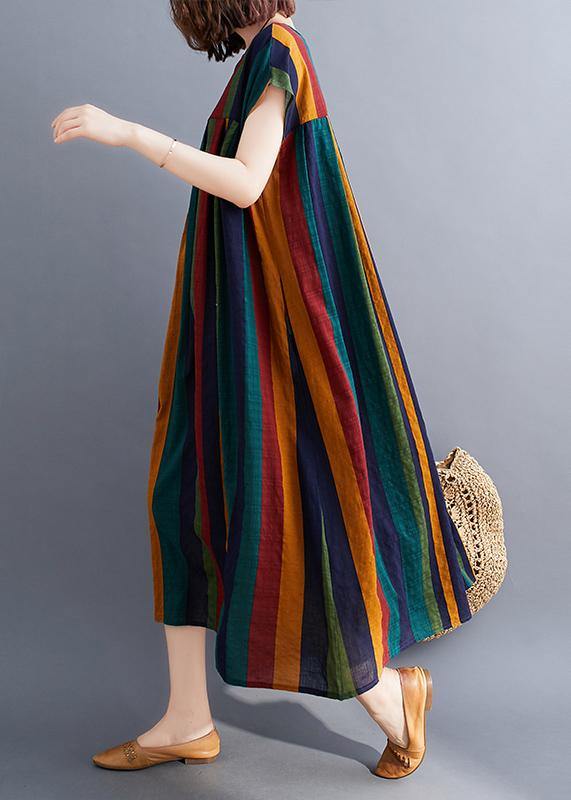 Unique blue geometry clothes o neck large hem Love summer Dresses - Image 5