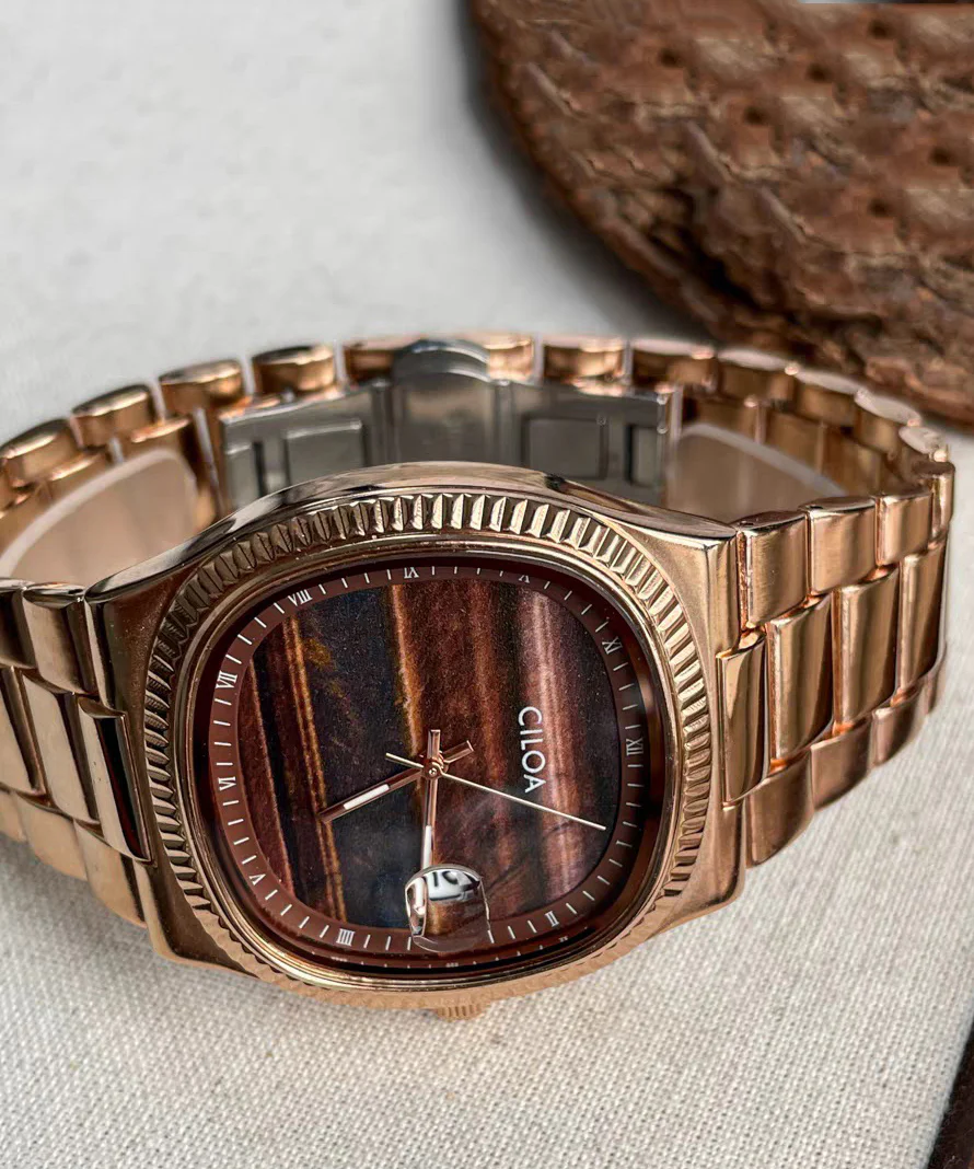 Unique Coffee Stainless Steel Mechanical Men Watches - Image 5