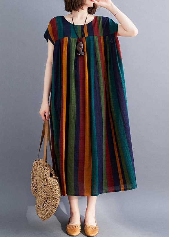 Unique gray geometry clothes o neck large hem Love summer Dresses - Image 2