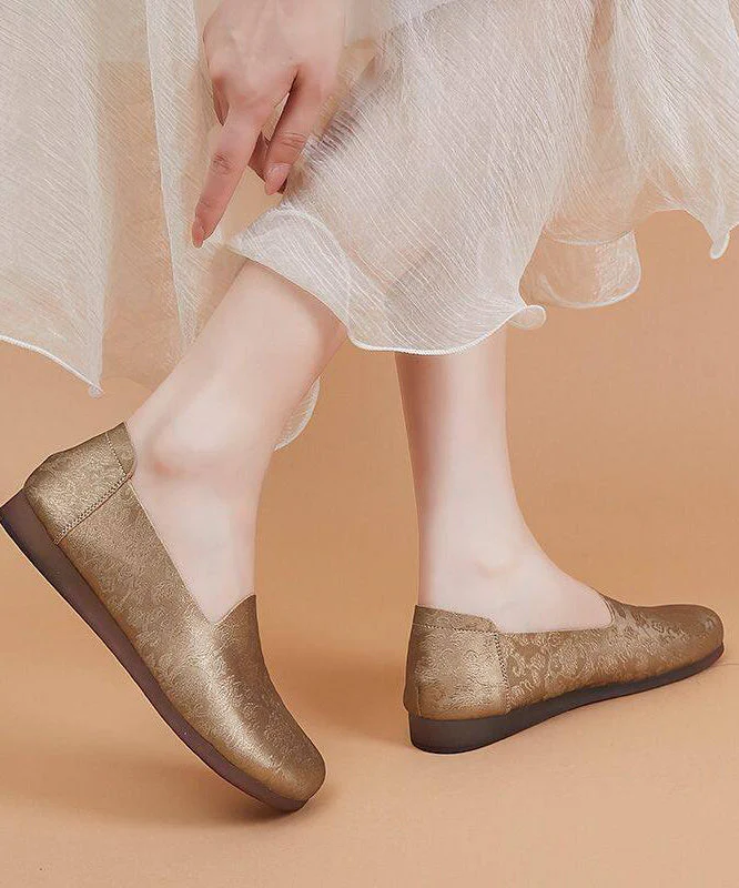 Unique Silvery Flat Feet Shoes Faux Leather - Image 5