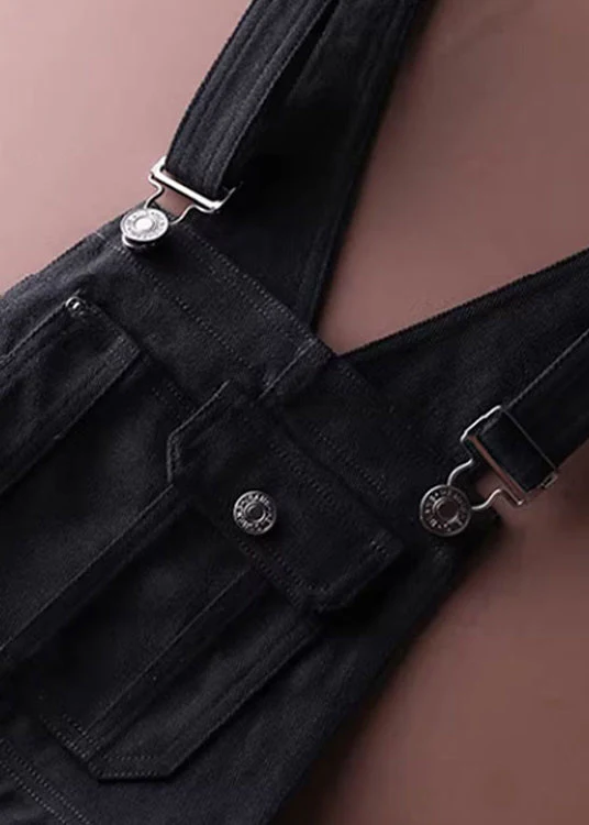 Unique Grey Tulle Patchwork Denim Strap Dress Summer - Image 5