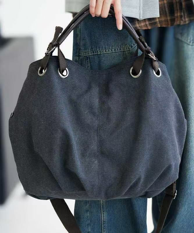 Vintage Brown Solid Durable Large Capacity Canvas Messenger Bag - Image 3