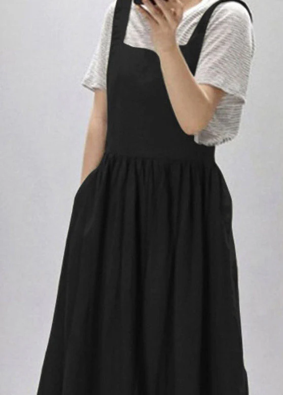 Vintage Red Slash Neck Patchwork Wrinkled Long Slip Dress Summer - Image 3
