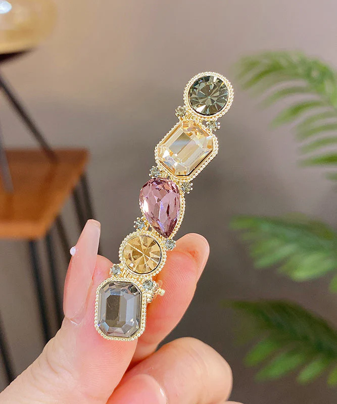 Vogue Rainbow Alloy Crystal Zircon Hairpin - Image 2