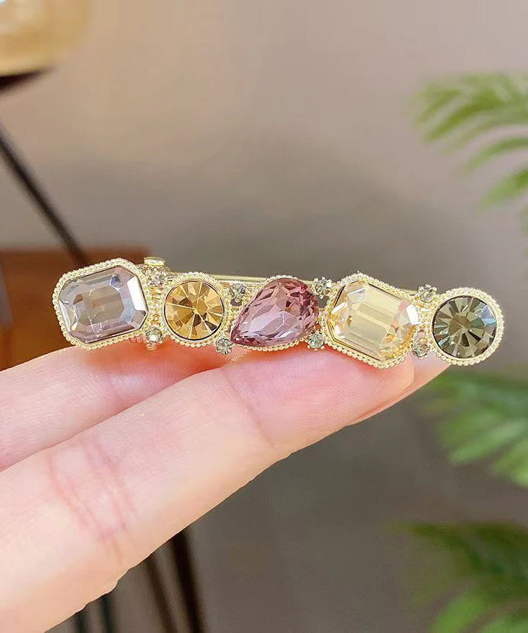 Vogue Rainbow Alloy Crystal Zircon Hairpin - Image 3