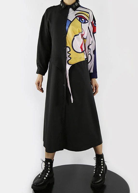 White Streetwear Shirt Dresses Button Spring - Image 2