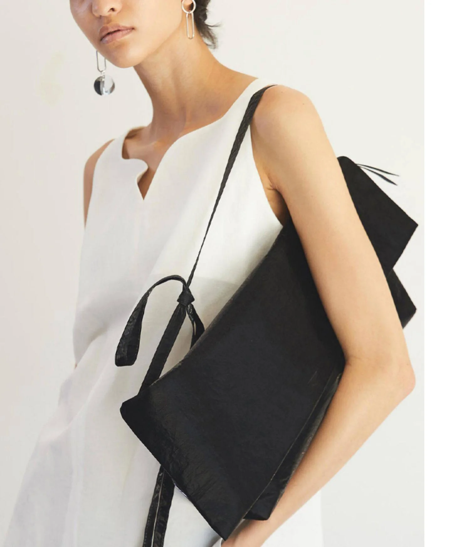 Women Black Original Design Faux Leather Versatile Clutch Handbag - Image 2