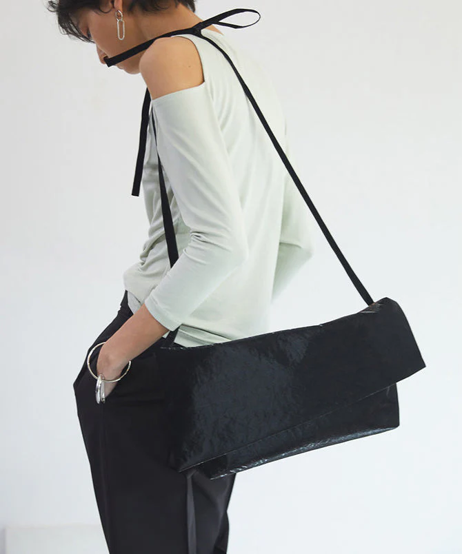 Women Black Original Design Faux Leather Versatile Clutch Handbag - Image 3