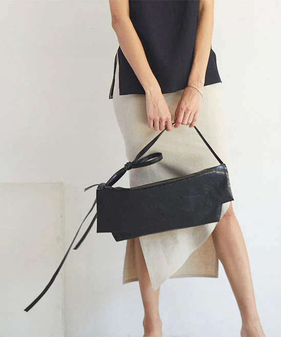 Women Black Original Design Faux Leather Versatile Clutch Handbag - Image 4