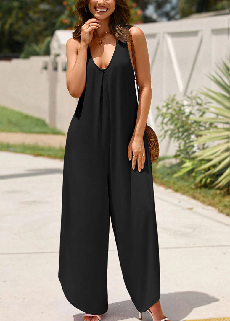 Women Black Patchwork Maxi Spaghetti Strap Dress Summer - Image 4