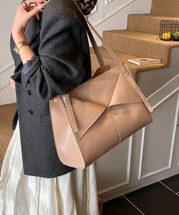Women Coffee Large Capacity Faux Leather Shoulder Bag - Image 4