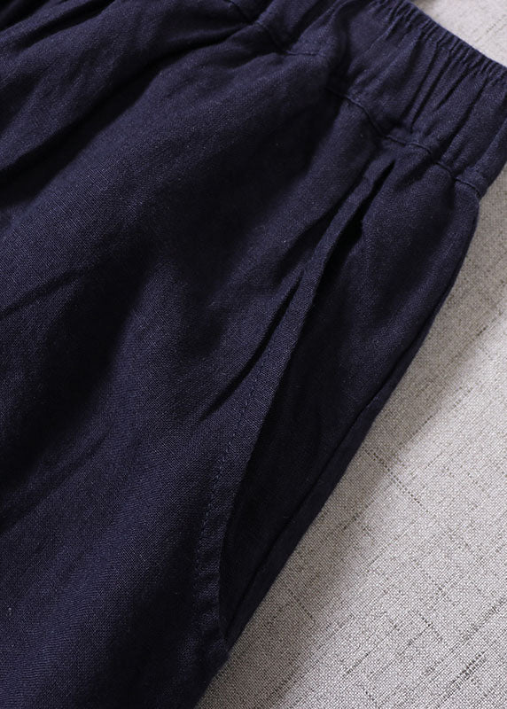 Women denim Blue Embroideried high waist Linen Dress Spring Casual Outfits - Image 5