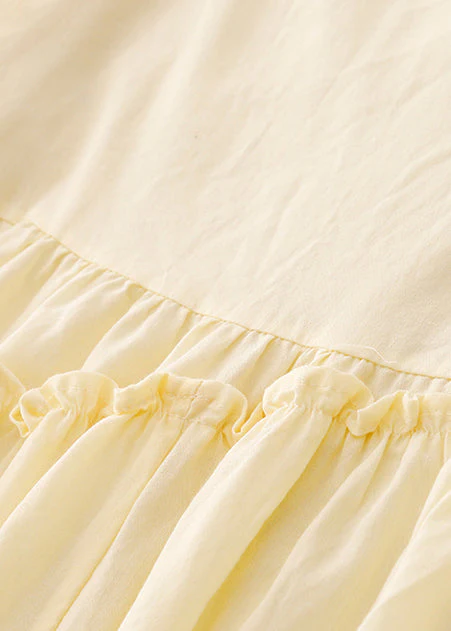 Women Gradient Color Ruffled Cotton Vacation Dress Summer - Image 4