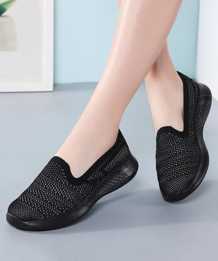 Women Pink Flat Feet Shoes Comfortable Breathable Mesh - Image 5