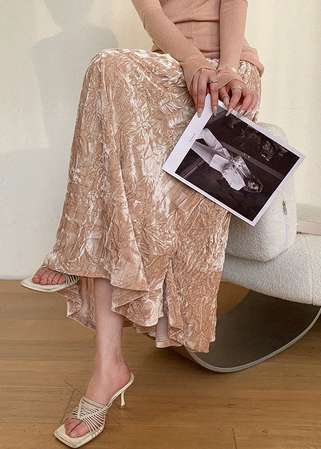 Women Pink Print Elastic Waist A Line Skirts Summer - Image 4