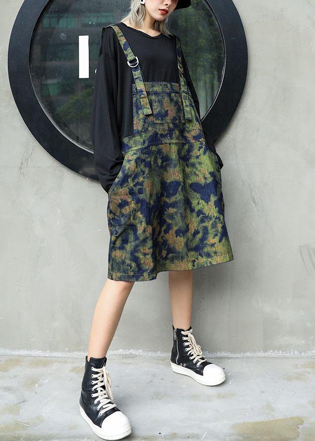 Women prints Cotton clothes false two pieces cotton fall Dresses - Image 4