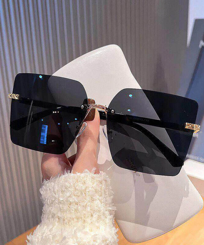 Women Tawny Metal Polygon Ultraviolet-Proof Sunglasses - Image 2