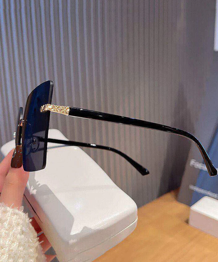 Women Tawny Metal Polygon Ultraviolet-Proof Sunglasses - Image 5
