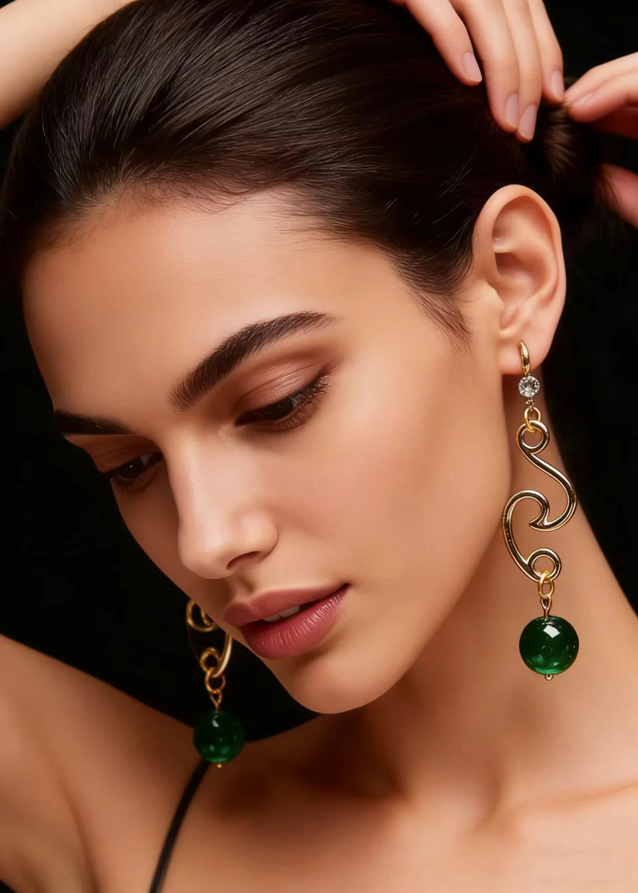 Women Turquoise Tassels Long Drop Earrings - Image 3