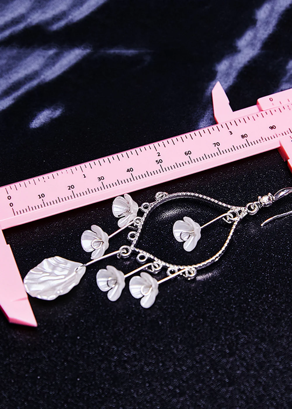 Women White Aeolian Bells Tassels Drop Earrings - Image 5